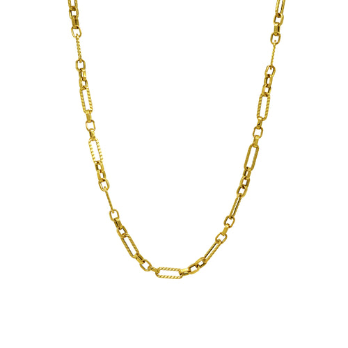 Halskette 585 Gelbgold Fantasiekette Diamantiert | Splendido Schmuck