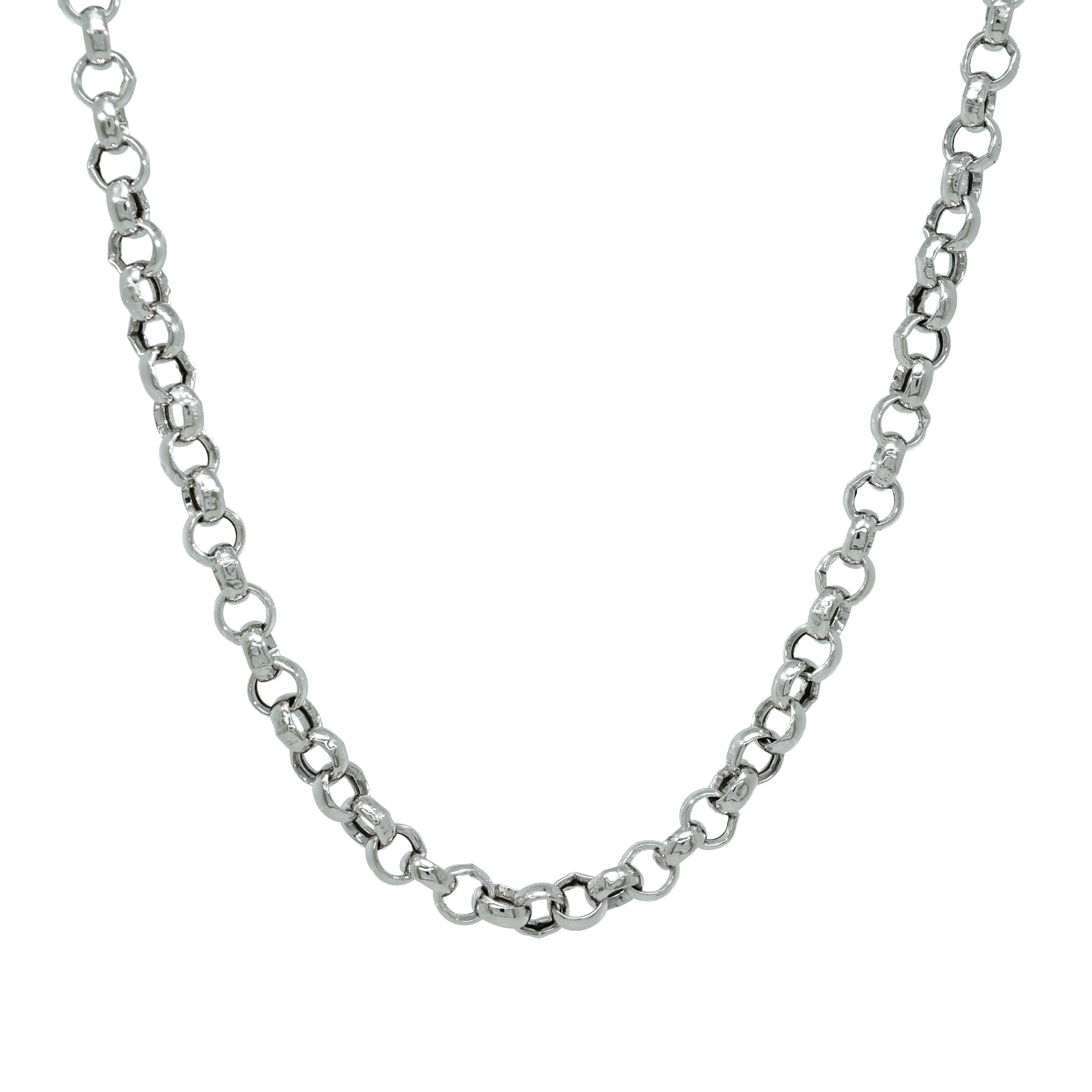 Halskette 925 Silber Glieder Rund Kantig – Splendido – product photo