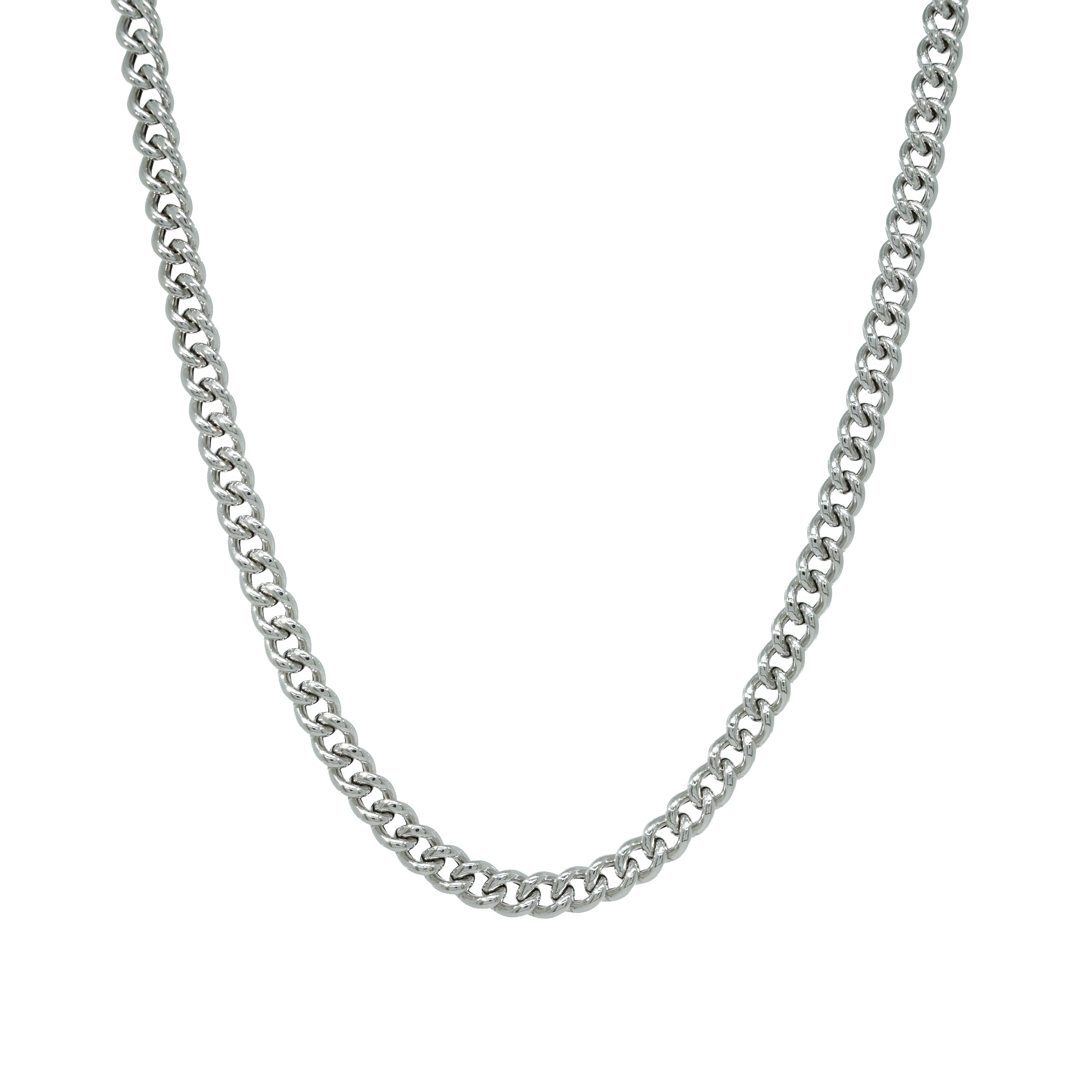 Halskette Silber Panzerkette Flache Glieder – Splendido – product photo