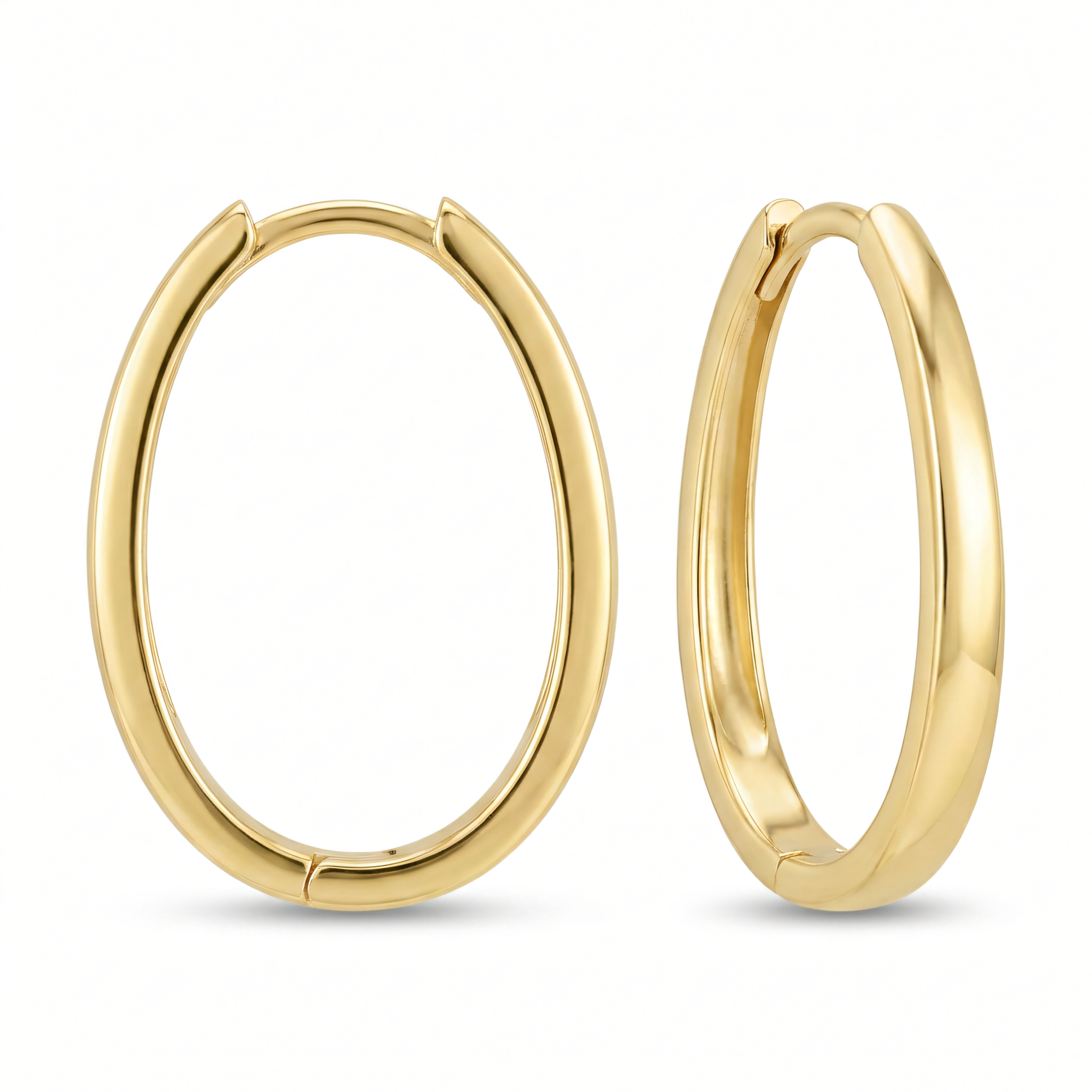 Créoles massives en or jaune 585 | Splendido Jewelry