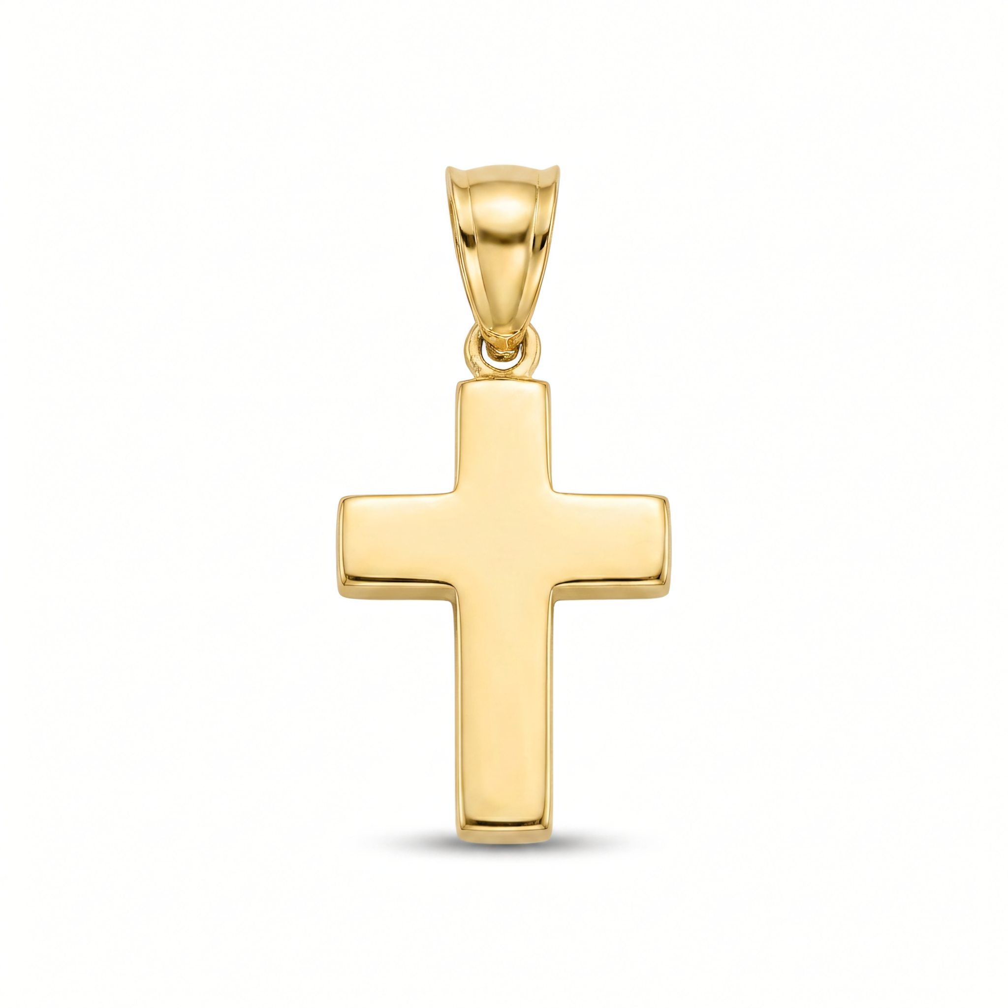 Anhänger aus 585er Gold, hochglanzpoliert – Kreuz | Splendido Schmuck
