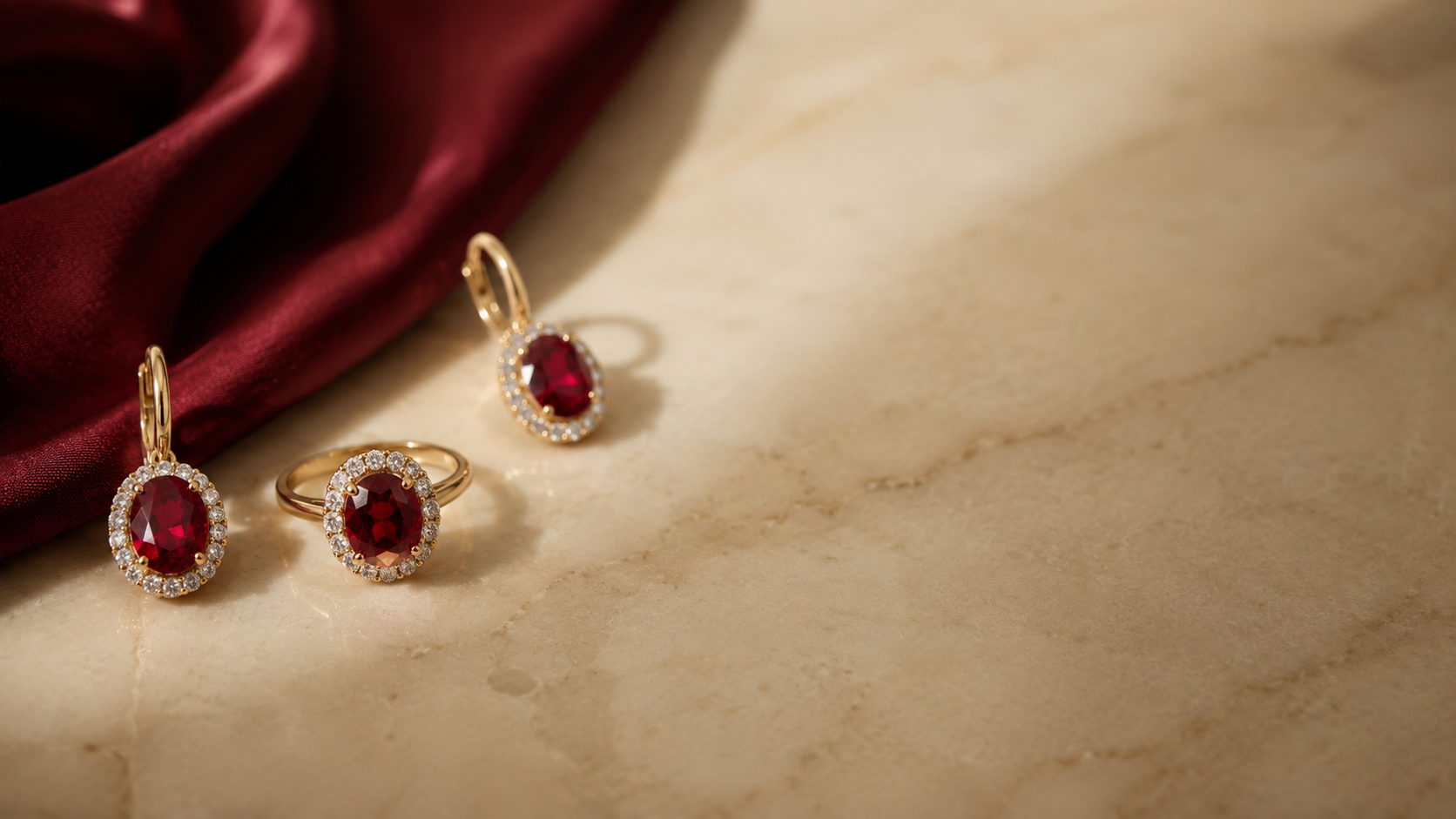 Tiefroter Rubin als Edelstein in einem Goldring – roter Korund von Splendido Schmuck