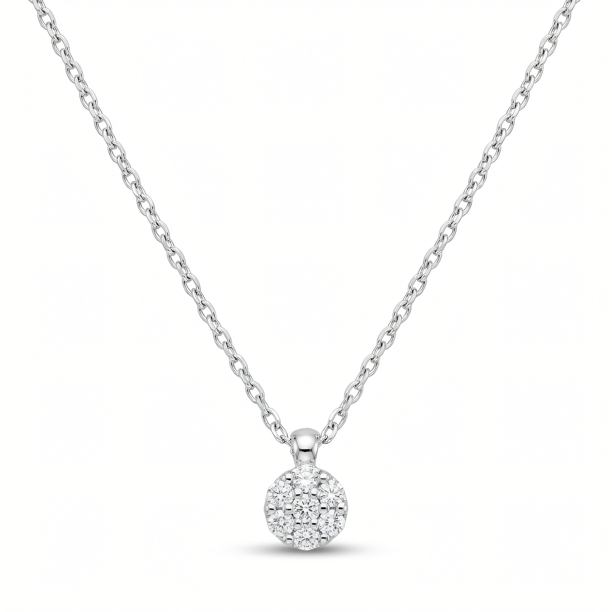 Halskette aus 585er Gold mit Diamant – Brillanten 0,16–0,24 ct, Ansicht 2