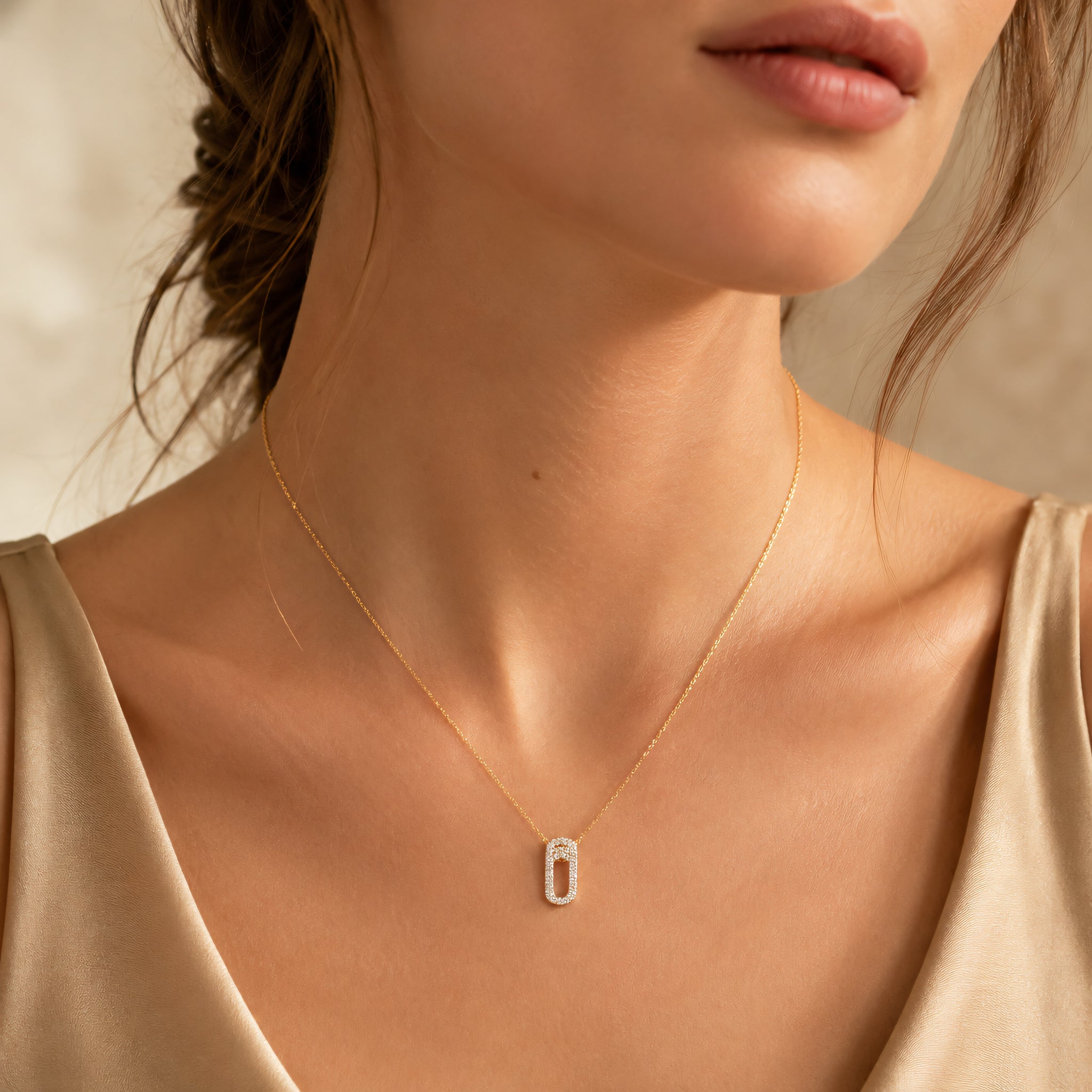 Halskette 585 Gelbgold Brillanten 0,10 ct H/SI | Splendido Schmuck