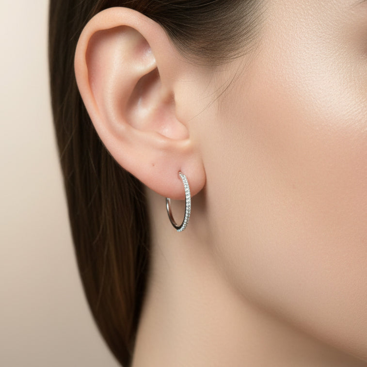 Goldohrringe 14Kt. mit Zirkonia DSC_2810