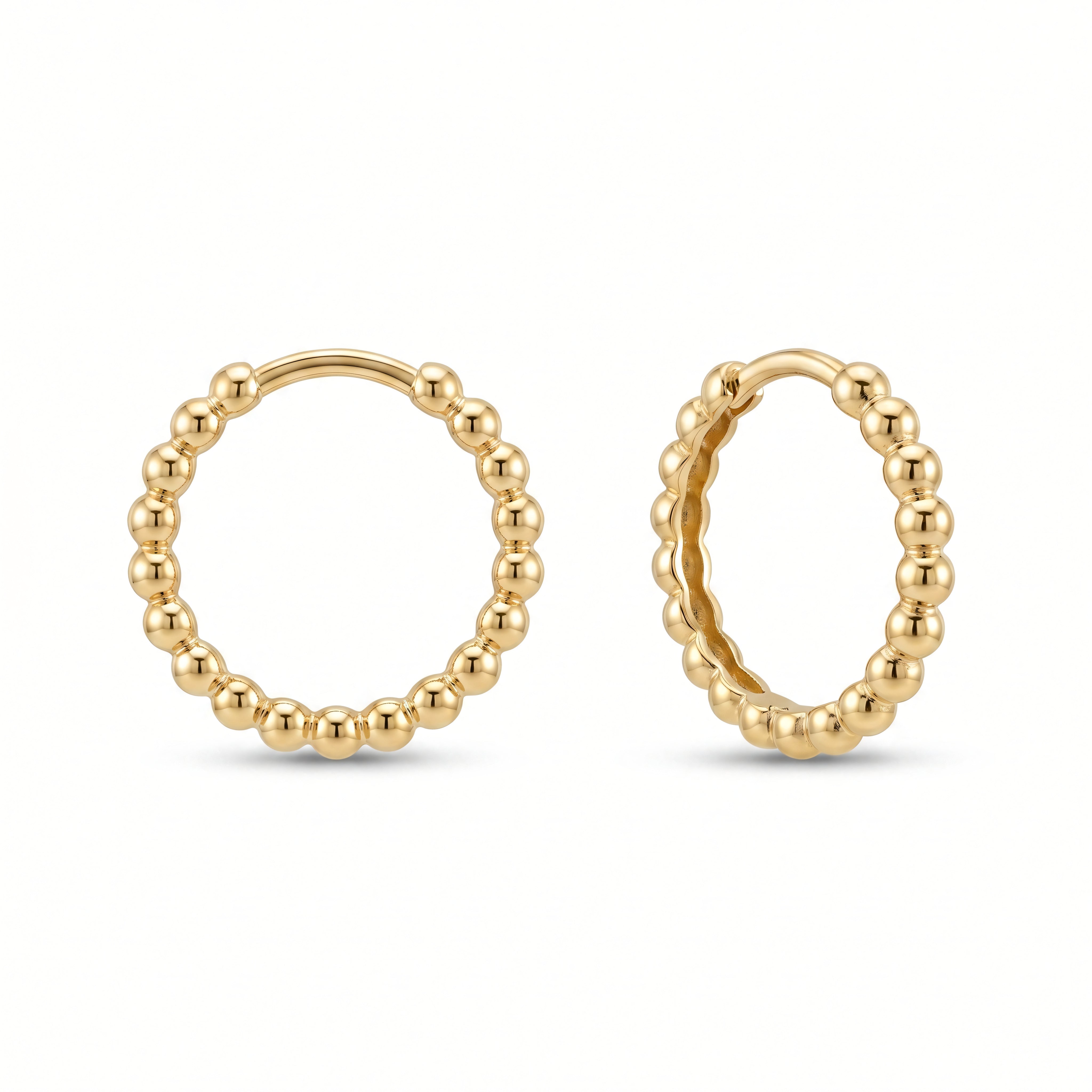 Creolen 585 Gelbgold rund klassisch – Splendido – product photo