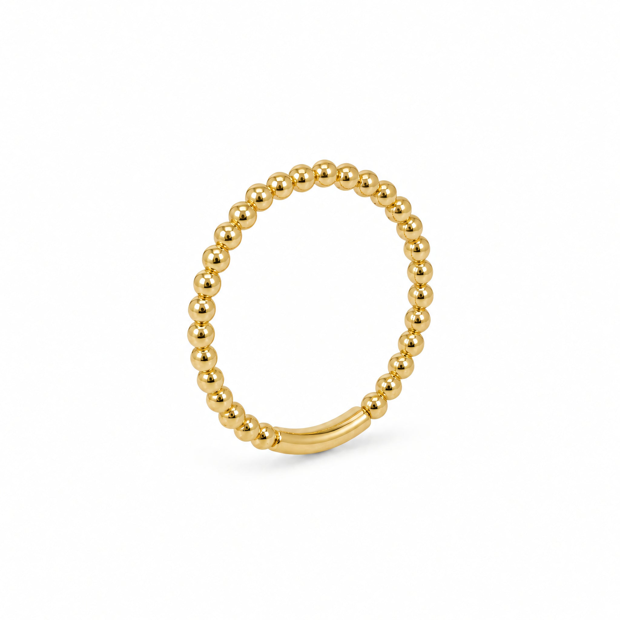 Ring 585 Gelbgold Kügelchenstruktur | Splendido Schmuck