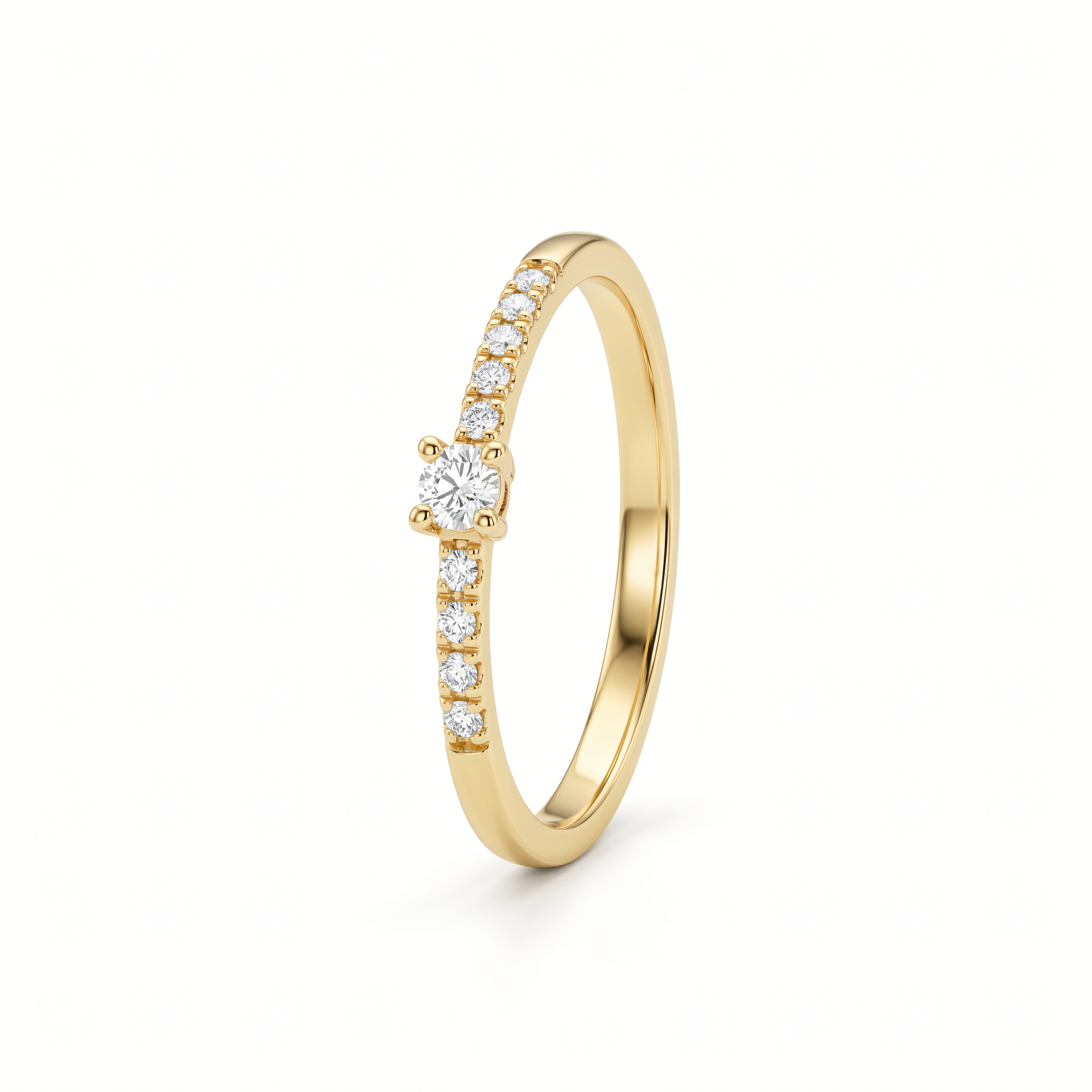 Ring 585 Gelbgold mit Brillanten 0,14 ct – Splendido – product photo