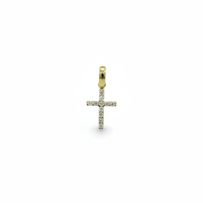 Anhänger 585 Gelbgold Kreuz Zirkonia – Splendido – product photo