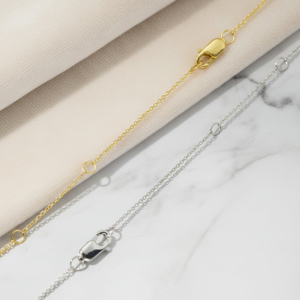 14Kt Goldkette Mit Brillanten 0,15 Ct