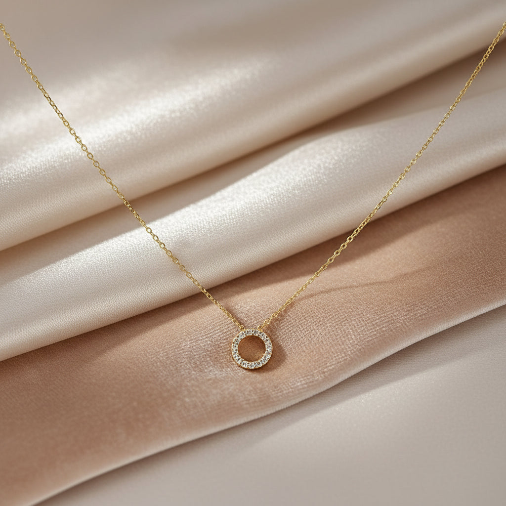 Goldkette 14Kt. mit Zirkonia Goldkette-14Kt-mit-Zirkonia-GGkettKZ4zir-0255-WGkettKZ4zir-0256-47241001599307