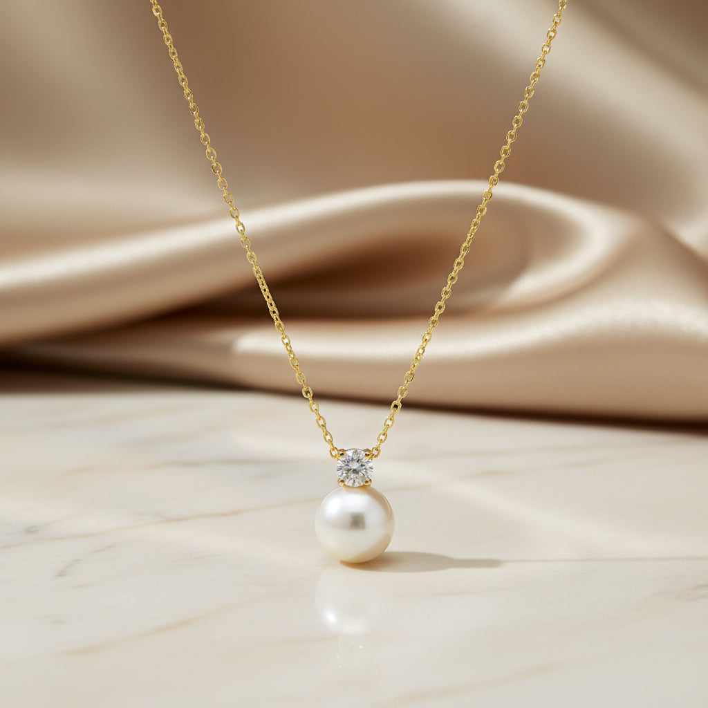 Goldkette 14Kt.mit Zirkonia & Perle Goldkette-14Kt-mit-Zirkonia-Perle-GGkettKZ22zir-0281-WGkettKZ22zir-0282-51502277984587