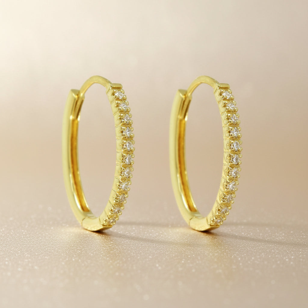 Goldohrringe 14Kt. mit Brillant Goldohrringe-14Kt-mit-Brillant-GGohrrO82bri-0383-68794288603467