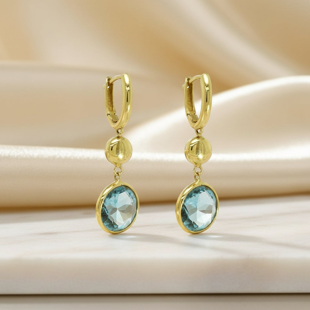 Goldohrringe 14Kt. mit Topas Goldohrringe-14Kt-mit-Topas-GGohrrO33top-0002-68793462325579