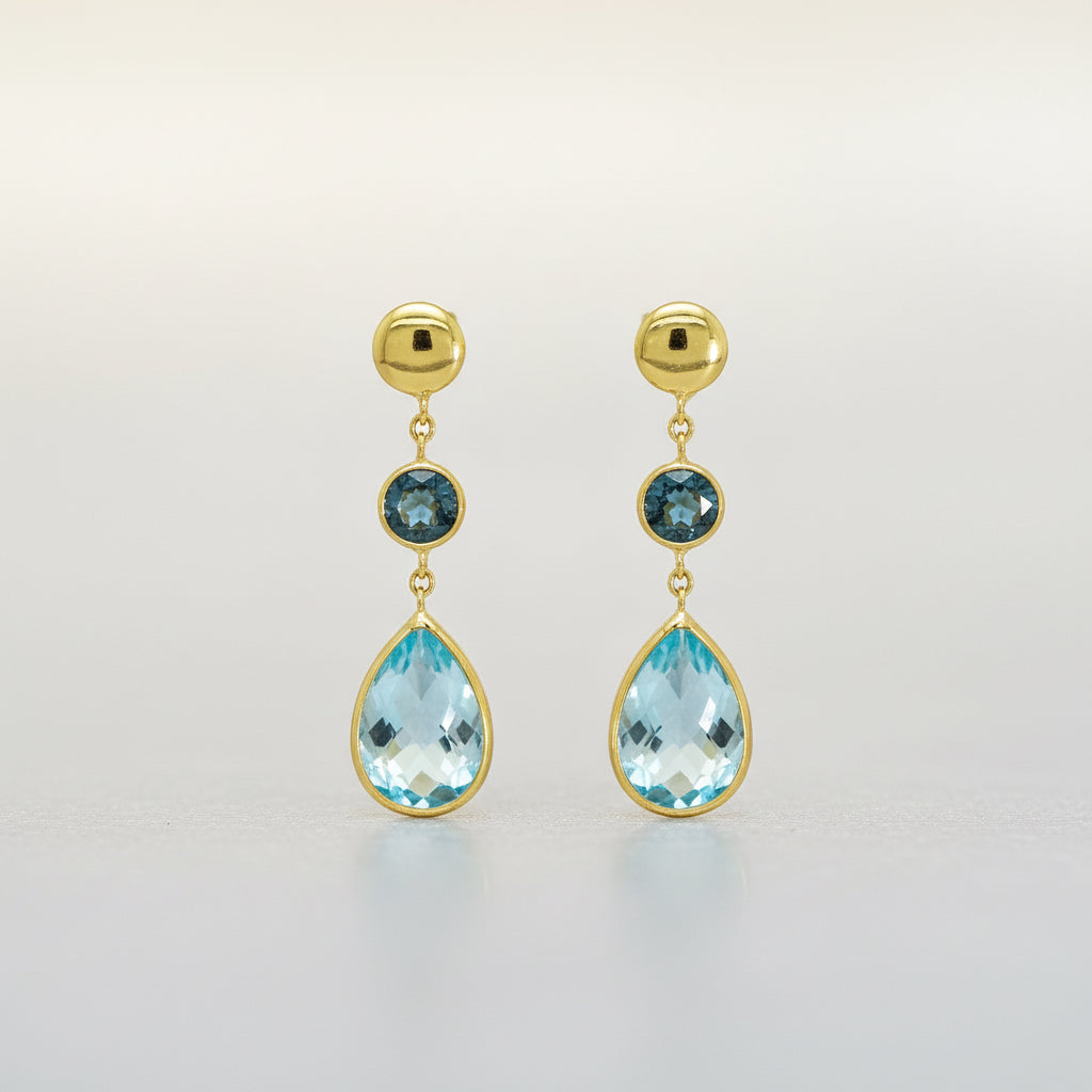 Goldohrringe 14Kt. mit Topas Goldohrringe-14Kt-mit-Topas-GGstecO30top-0074-68794049724747