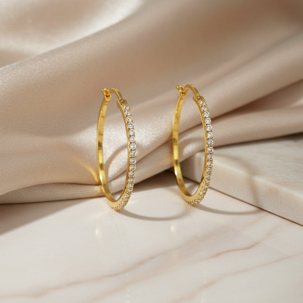 Goldohrringe 14Kt. mit Zirkonia Goldohrringe-14Kt-mit-Zirkonia-GGohrrOZ20zir-0379-WGohrrOZ20zir-0380-68793365168459