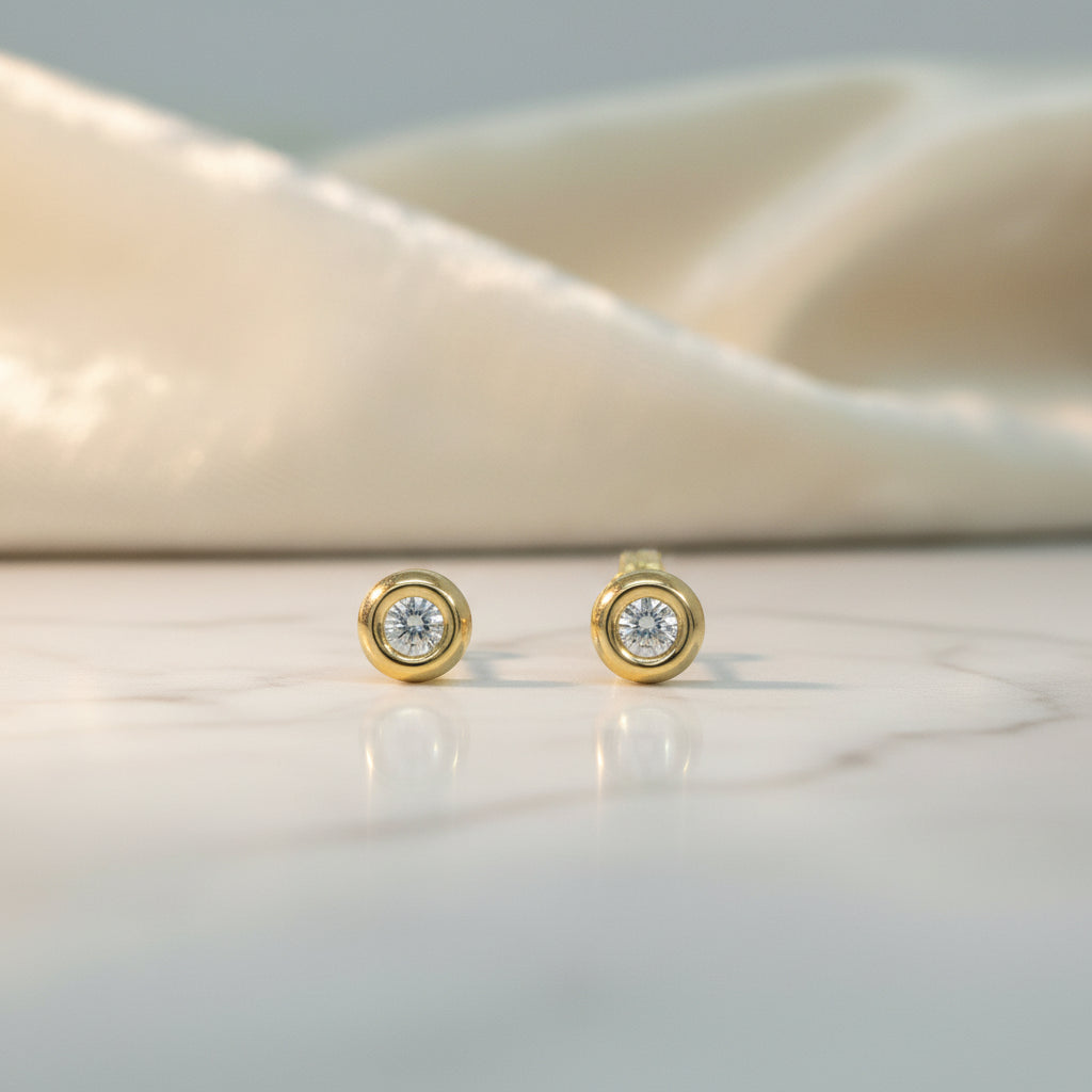 Goldohrstecker 14Kt. mit Brillant Goldohrstecker-14Kt-mit-Brillant-GGstecO80Gbri-0332-WGstecO80Wbri-0333-52302759559499