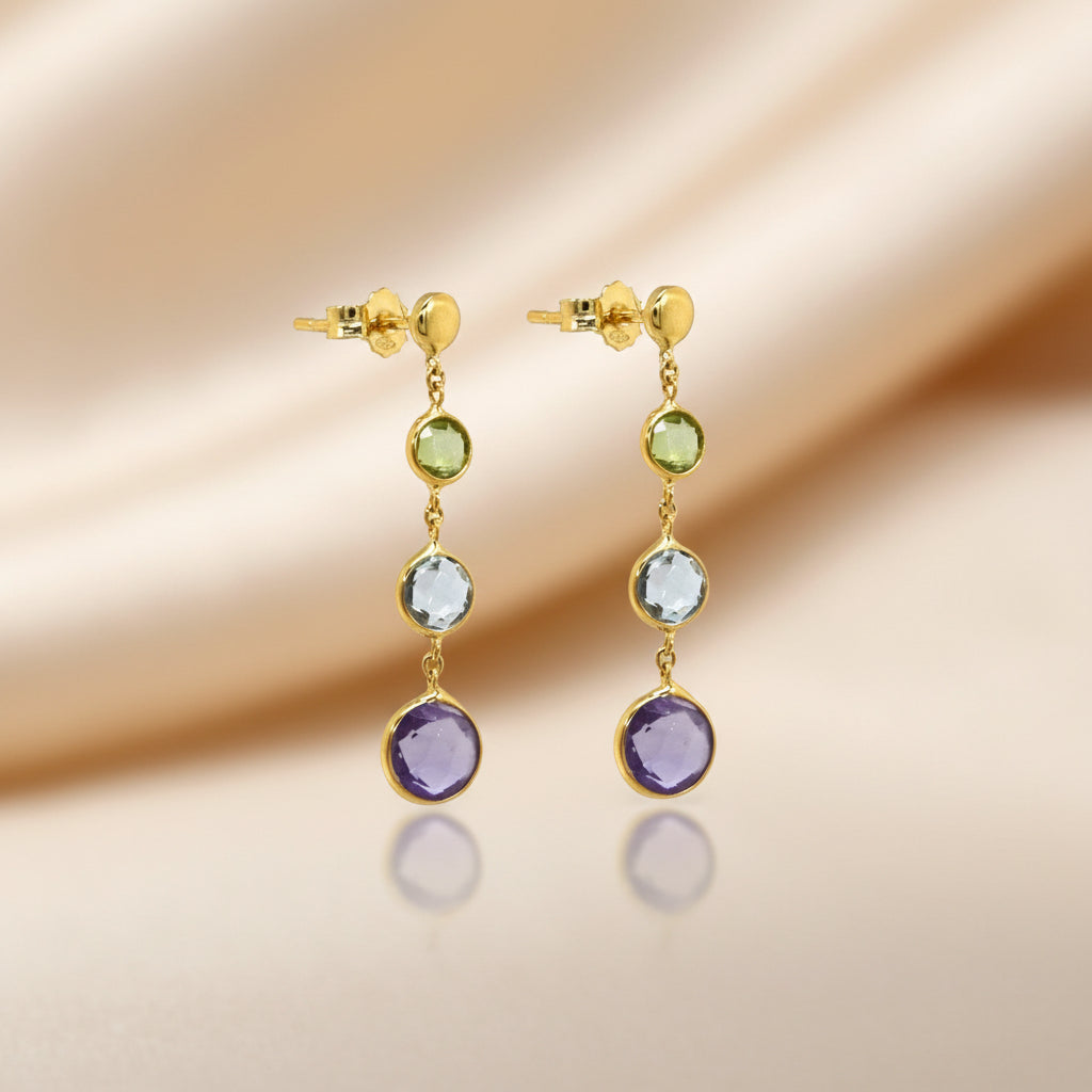 Goldohrstecker 14Kt. mit Edelsteine Goldohrstecker-14Kt-mit-Edelsteine-GGstecO65ame-0071-47358379655499