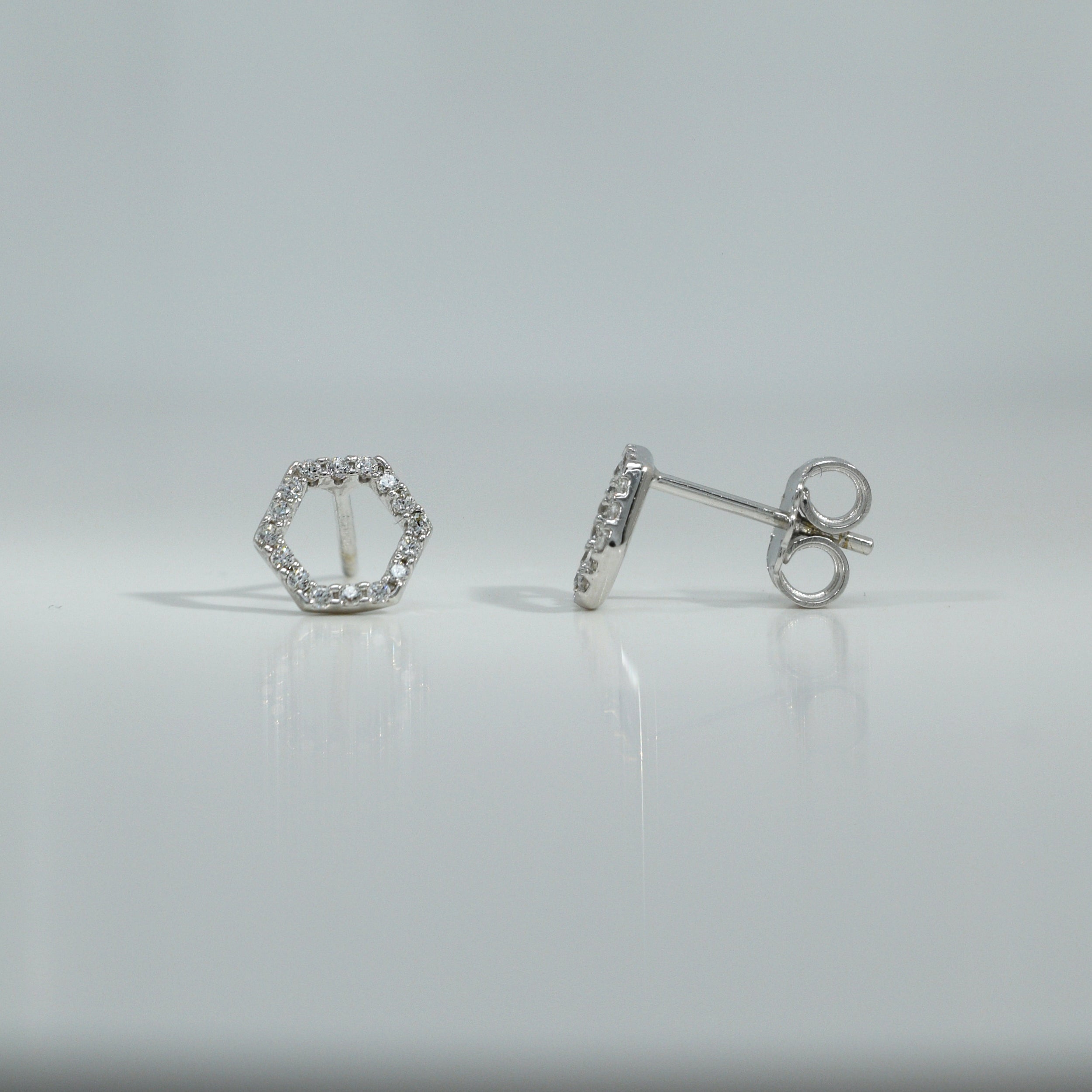 Goldohrstecker 14Kt. mit Zirkonia Goldohrstecker-14Kt-mit-Zirkonia-GGstecOZ22zir-0283-WGstecOZ22zir-0284-51381387264331