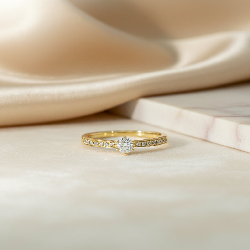 Goldring 14Kt. mit Brillant 0,22 ct. Goldring-14Kt-mit-Brillant-0-22-ct-GGringR30bri-0111-RTringR30bri-0113-69231951708491