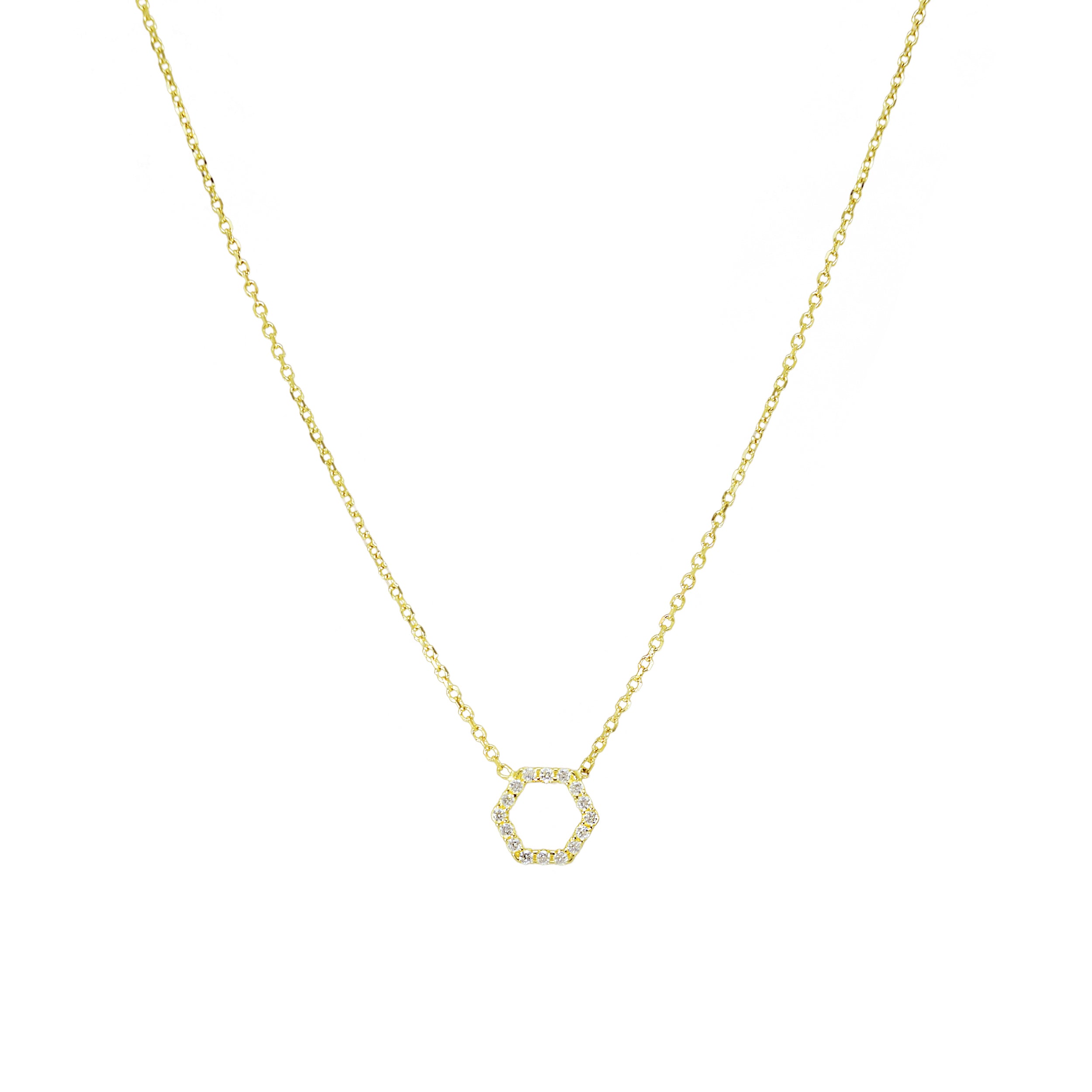Goldkette 14Kt.mit Zirkonia