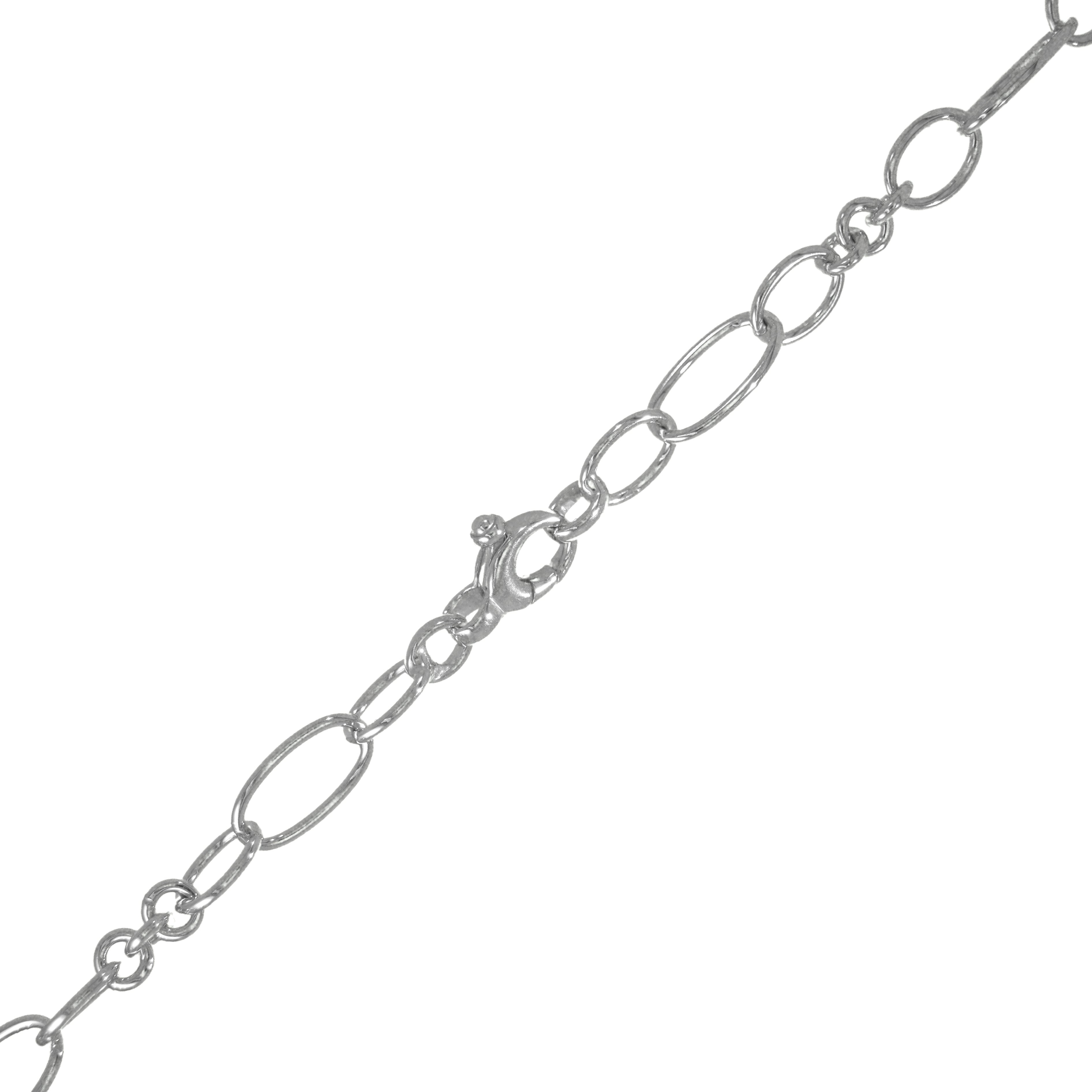 Silberkette mit ovalen, offenen Gliedern aus 925er Silber

