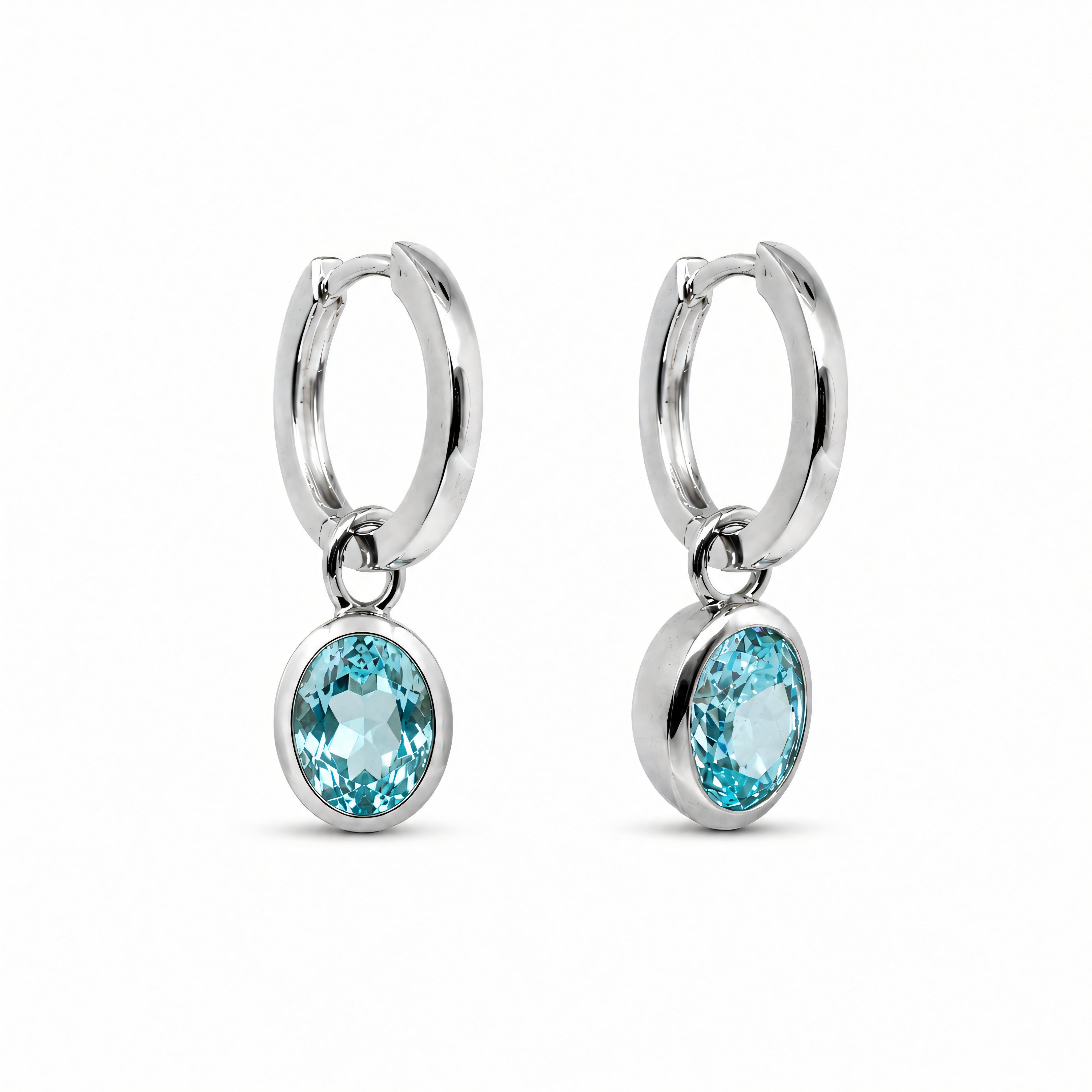 Creolen 925 Silber Glaskristall | Splendido Schmuck