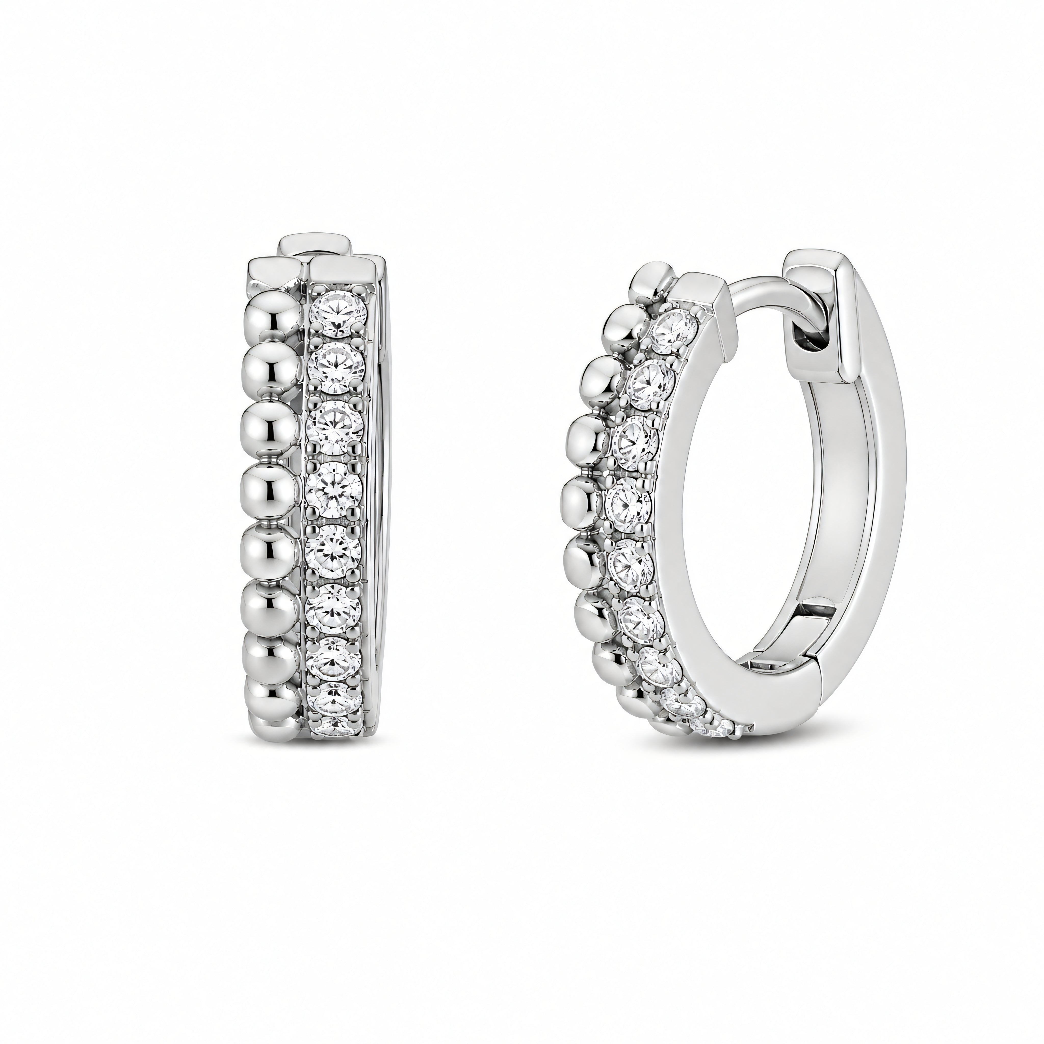 Creolen 925 Silber Zirkonia | Splendido Schmuck