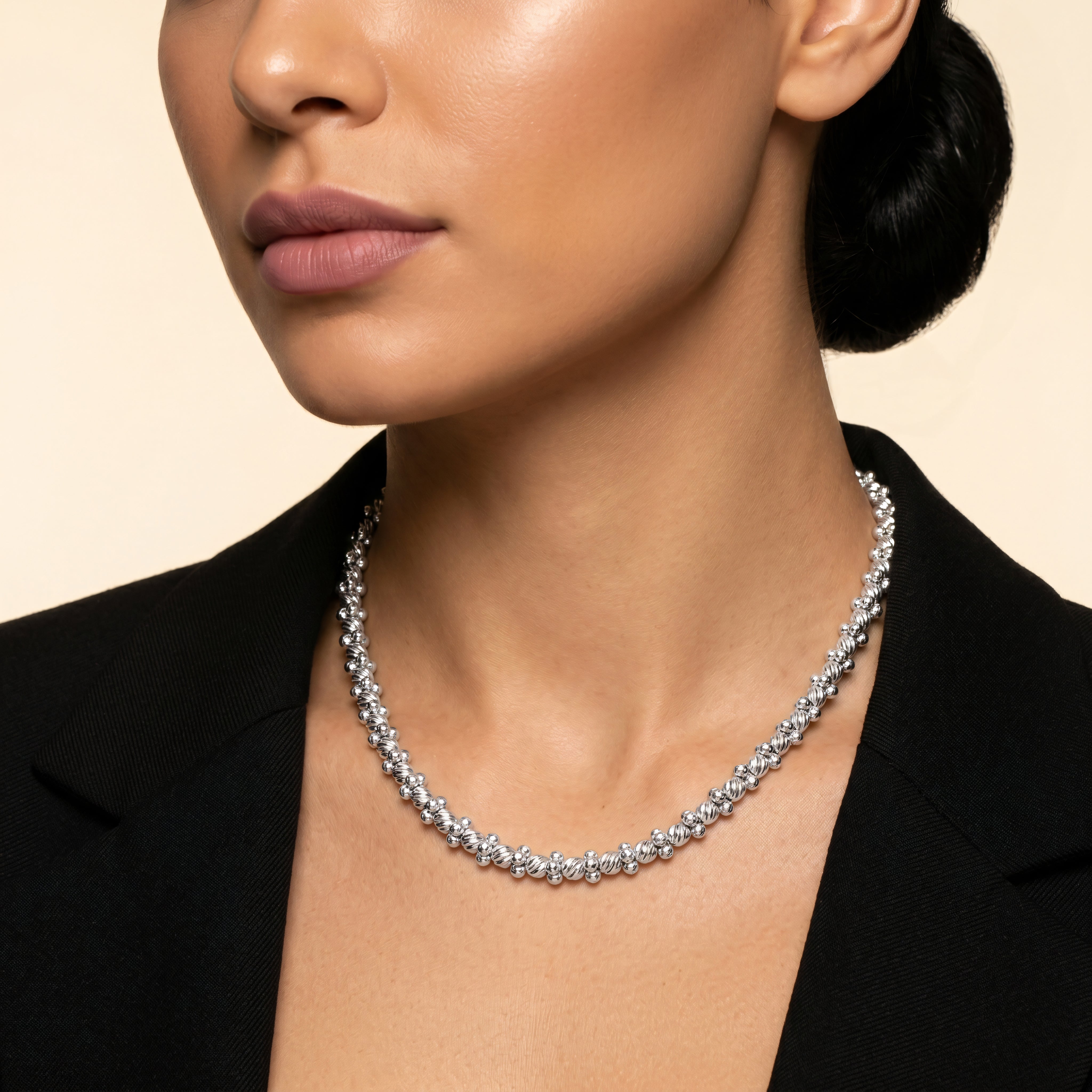 Halskette 925 Silber Mondkugel | Splendido Schmuck