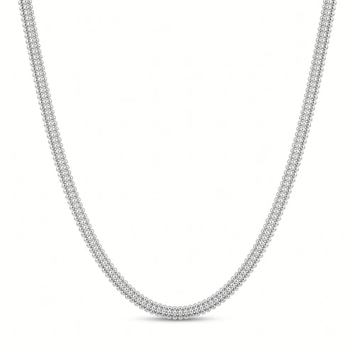 Halskette 925 Silber Mondkugelkette tubular | Splendido Schmuck