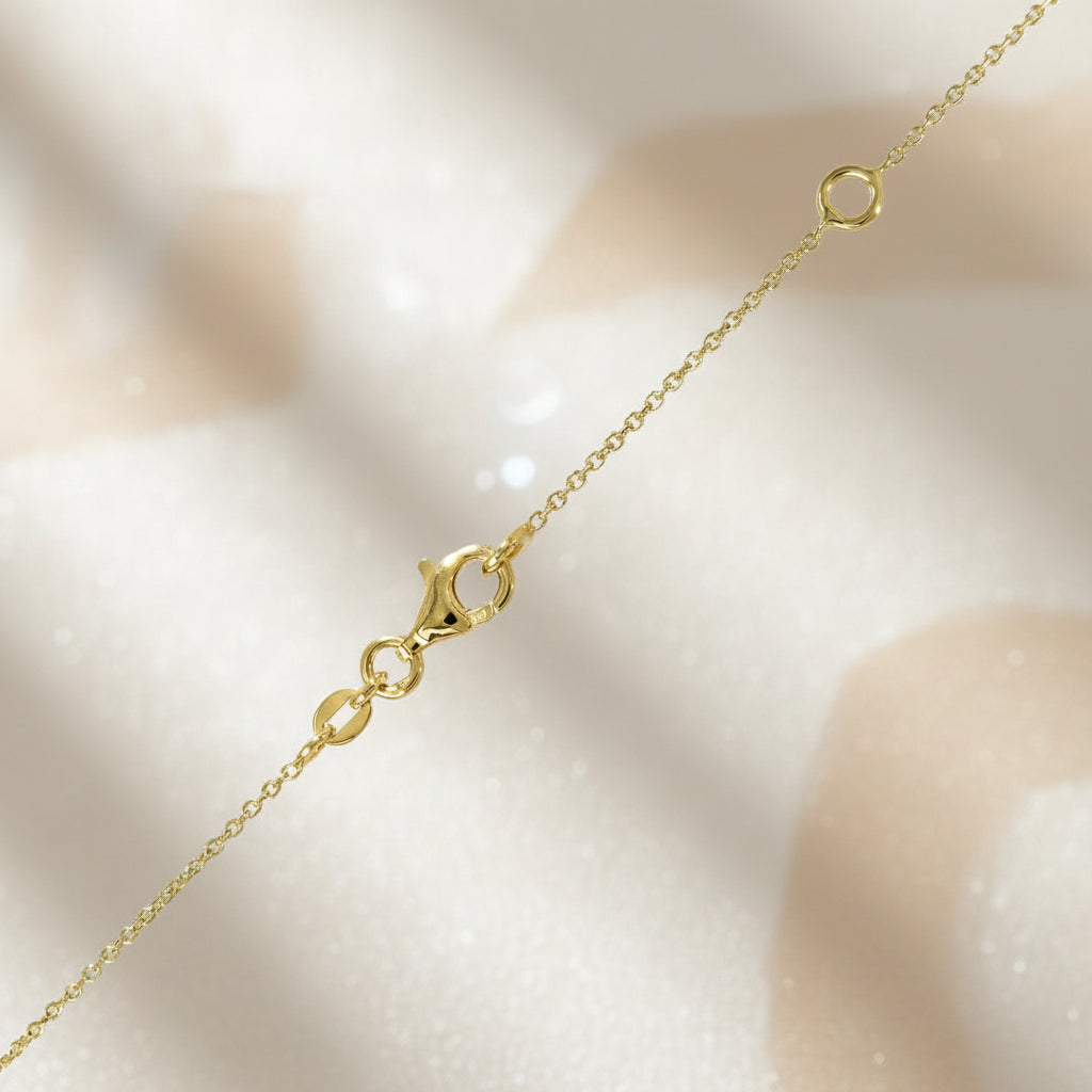 Goldkette 14Kt. mit Edelsteine