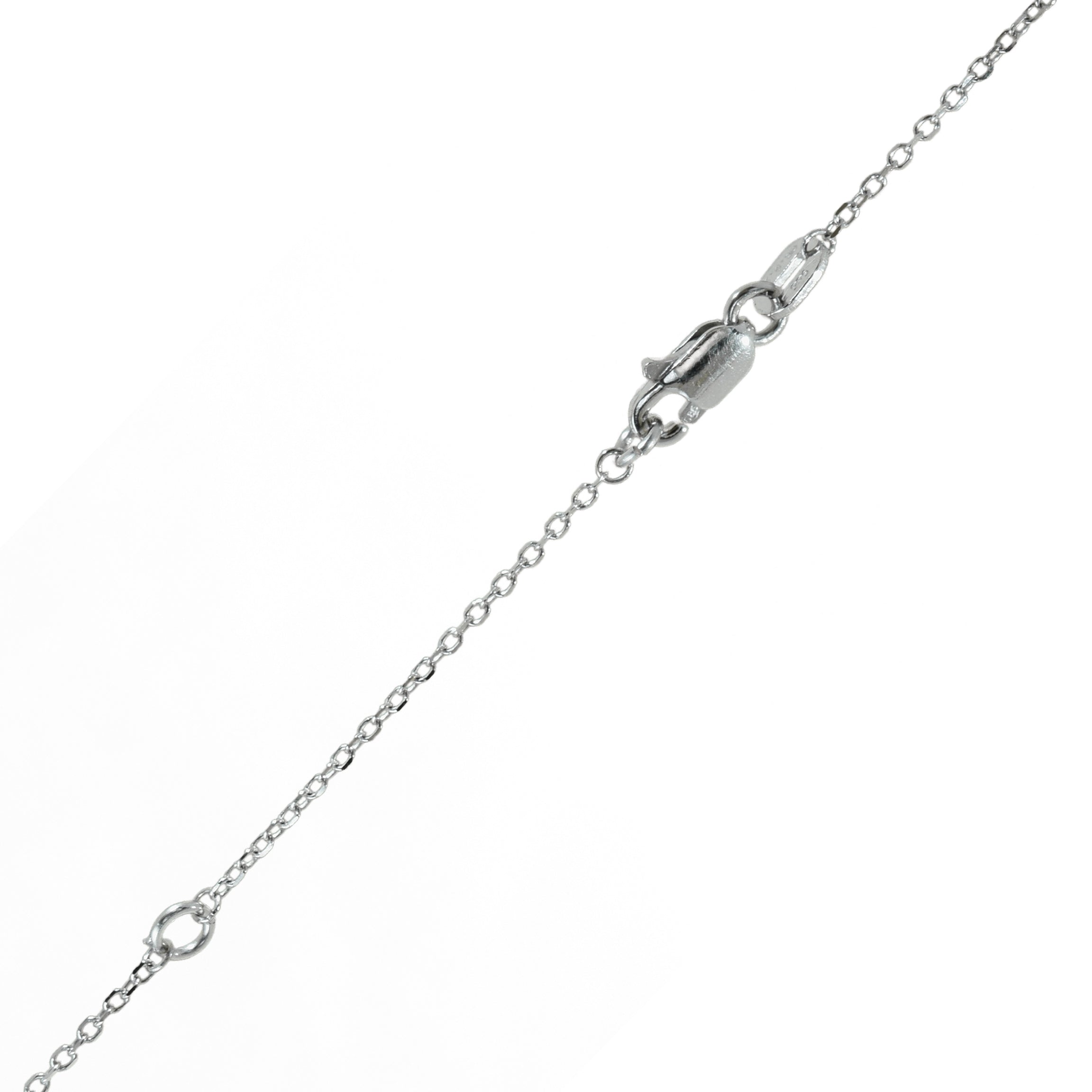 Catena in oro 14 carati con diamante da 0,10 carati.