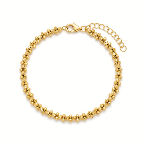 Armband 925 Silber vergoldet Mondkugel | Splendido Schmuck