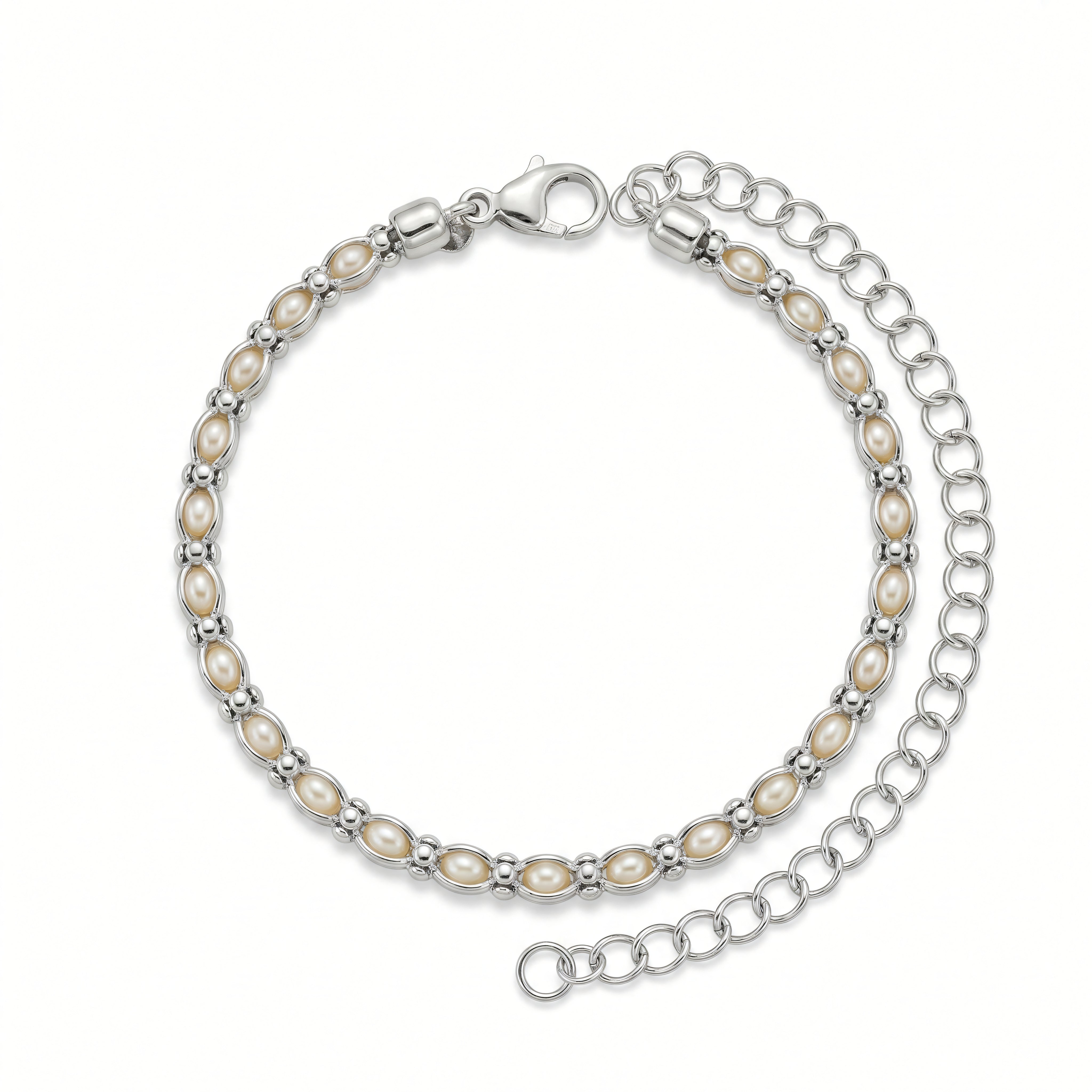 Armband 925 Silber Reisperlen | Splendido Schmuck