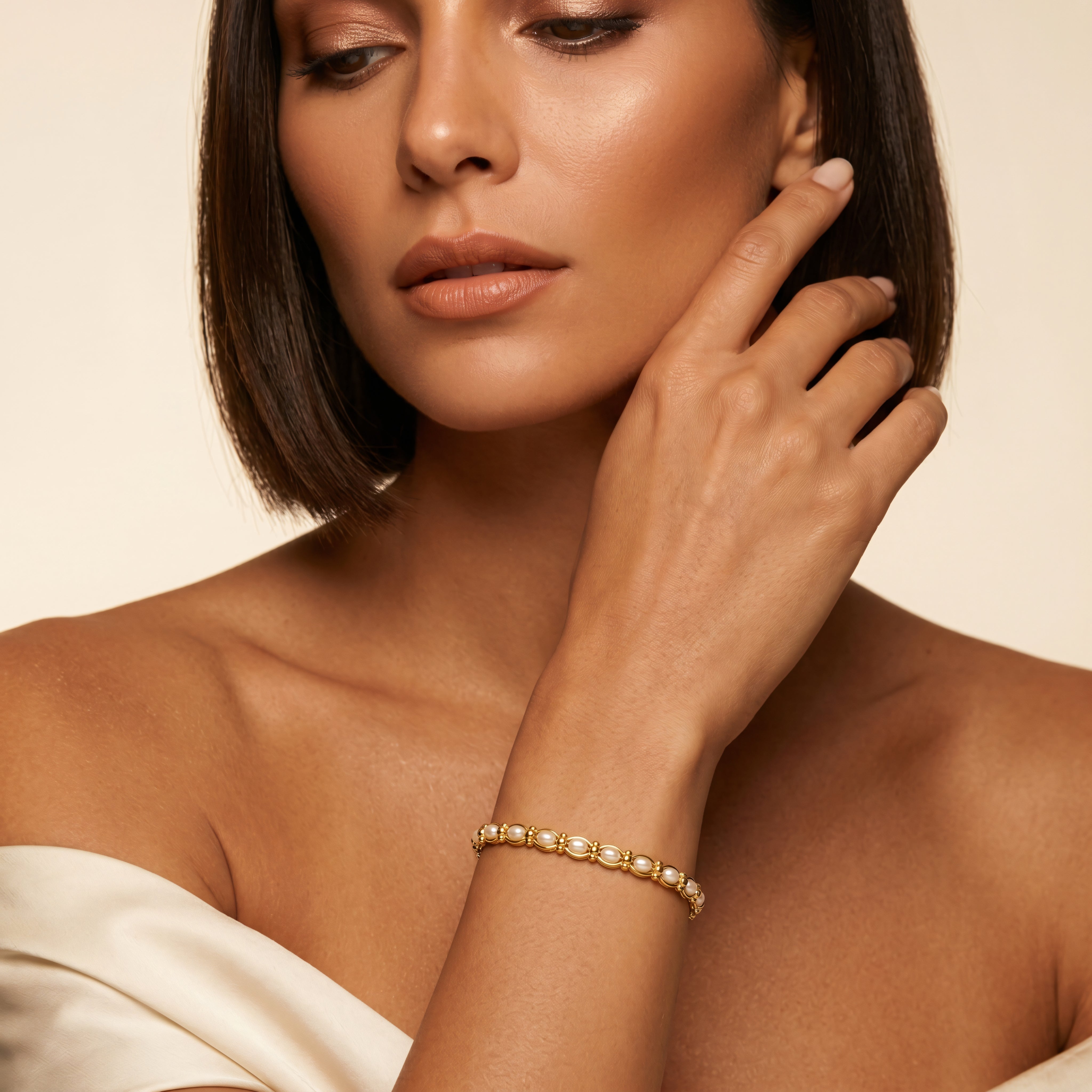 Armband 925 Silber Reisperlen | Splendido Schmuck