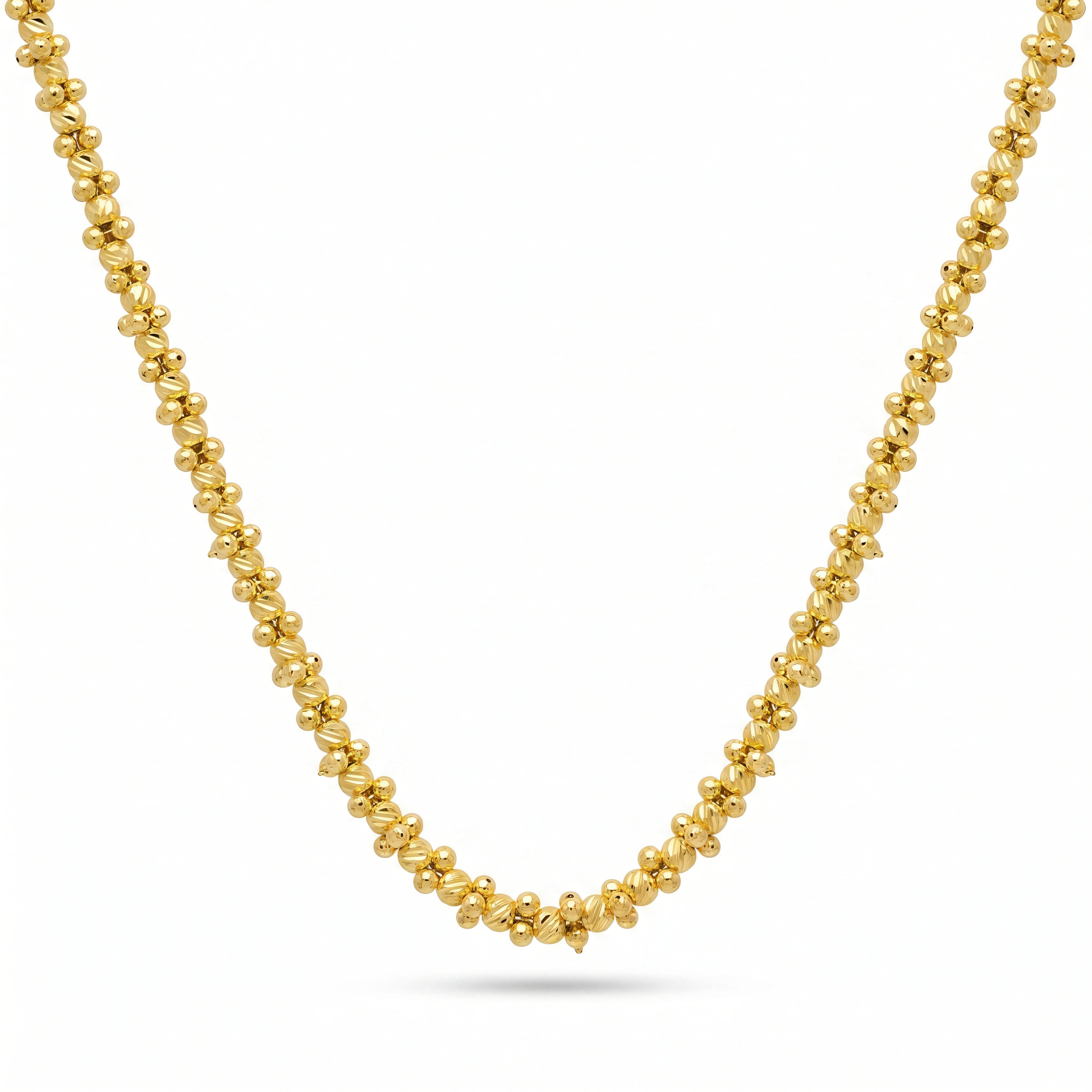 Halskette 925 Silber vergoldet Mondkugel | Splendido Schmuck