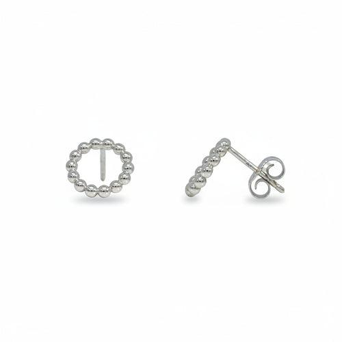 Ohrstecker 925 Silber Kreis Kügelchen | Splendido Schmuck