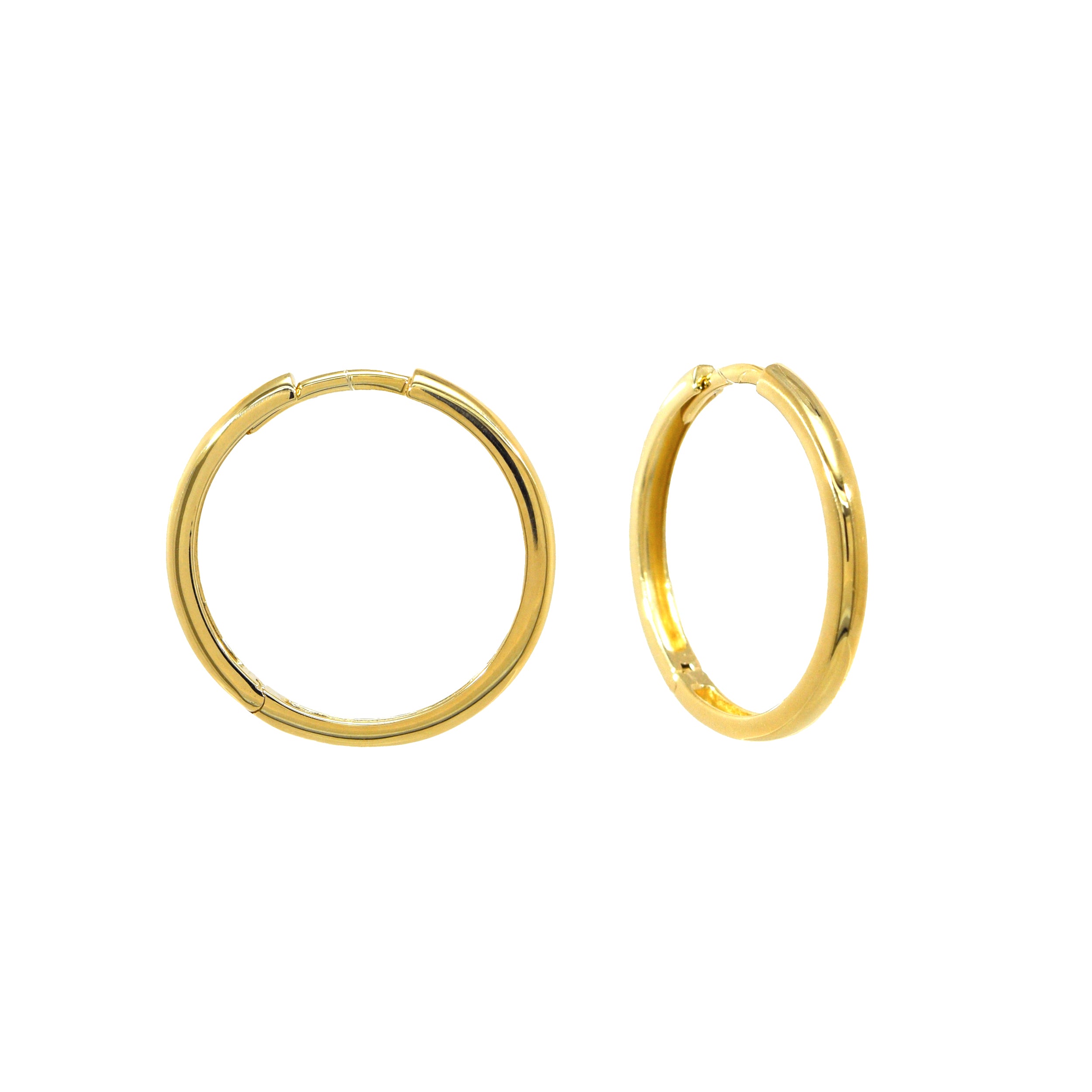 orecchini a cerchio in oro 14K
