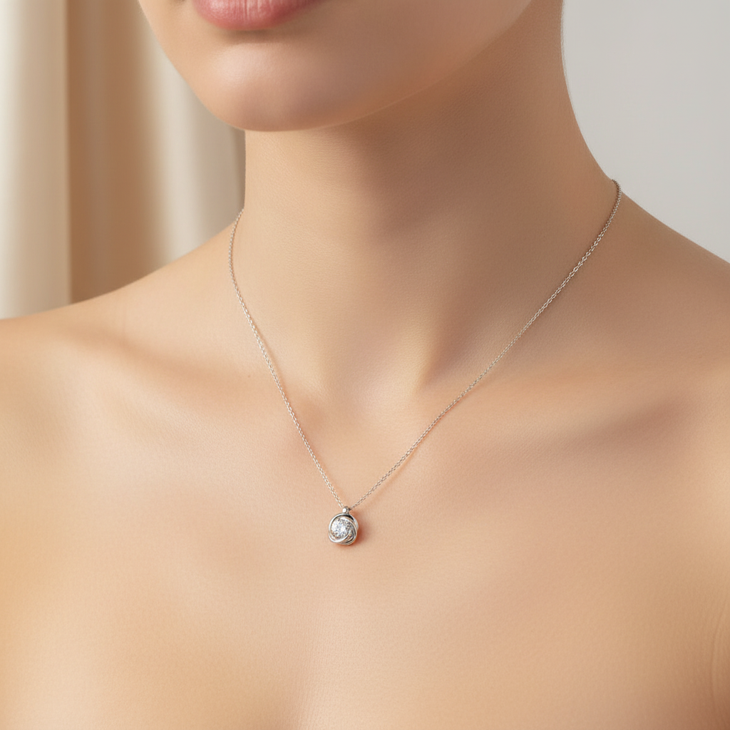 Catena in oro 14K con zirconi