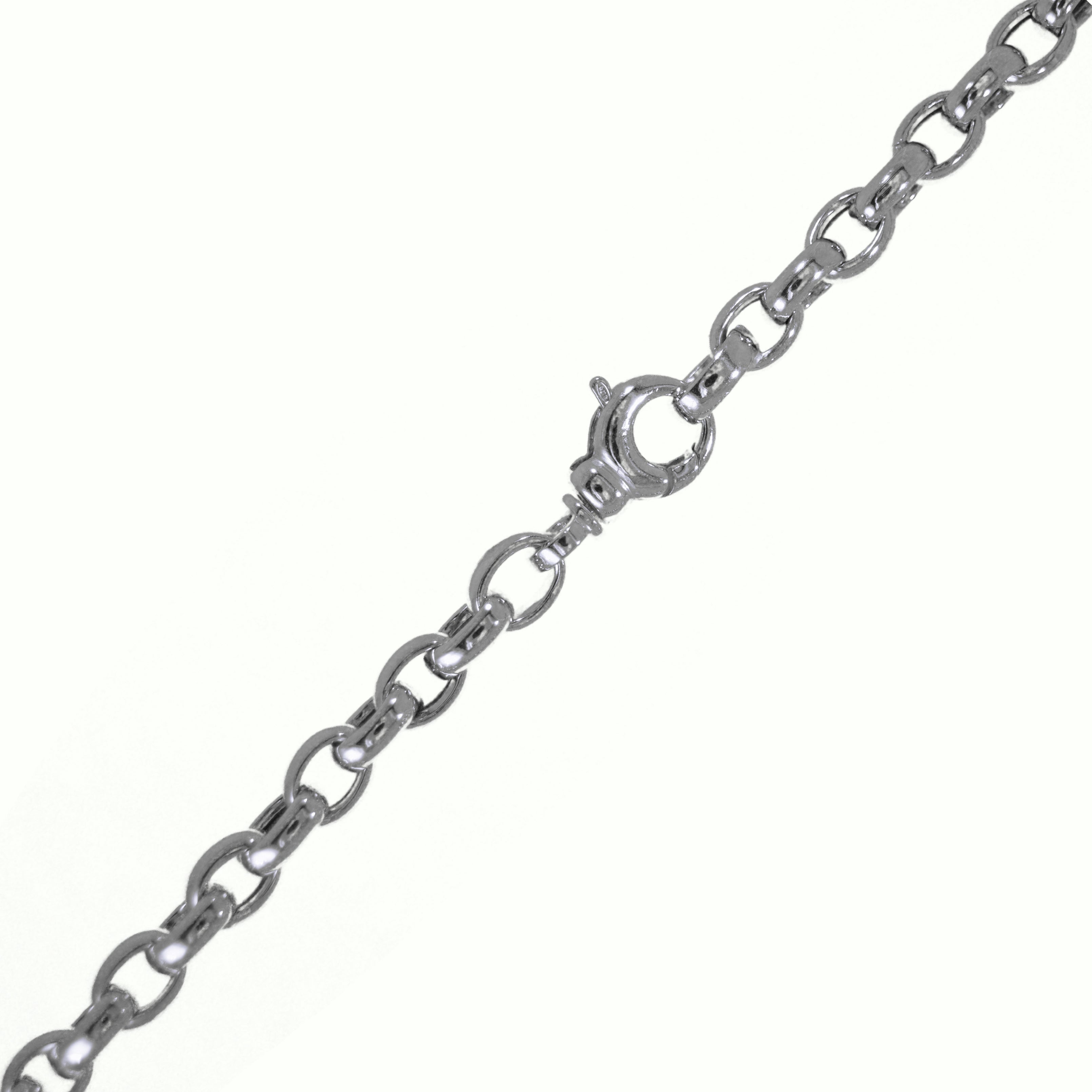 Catena in argento con zirconi