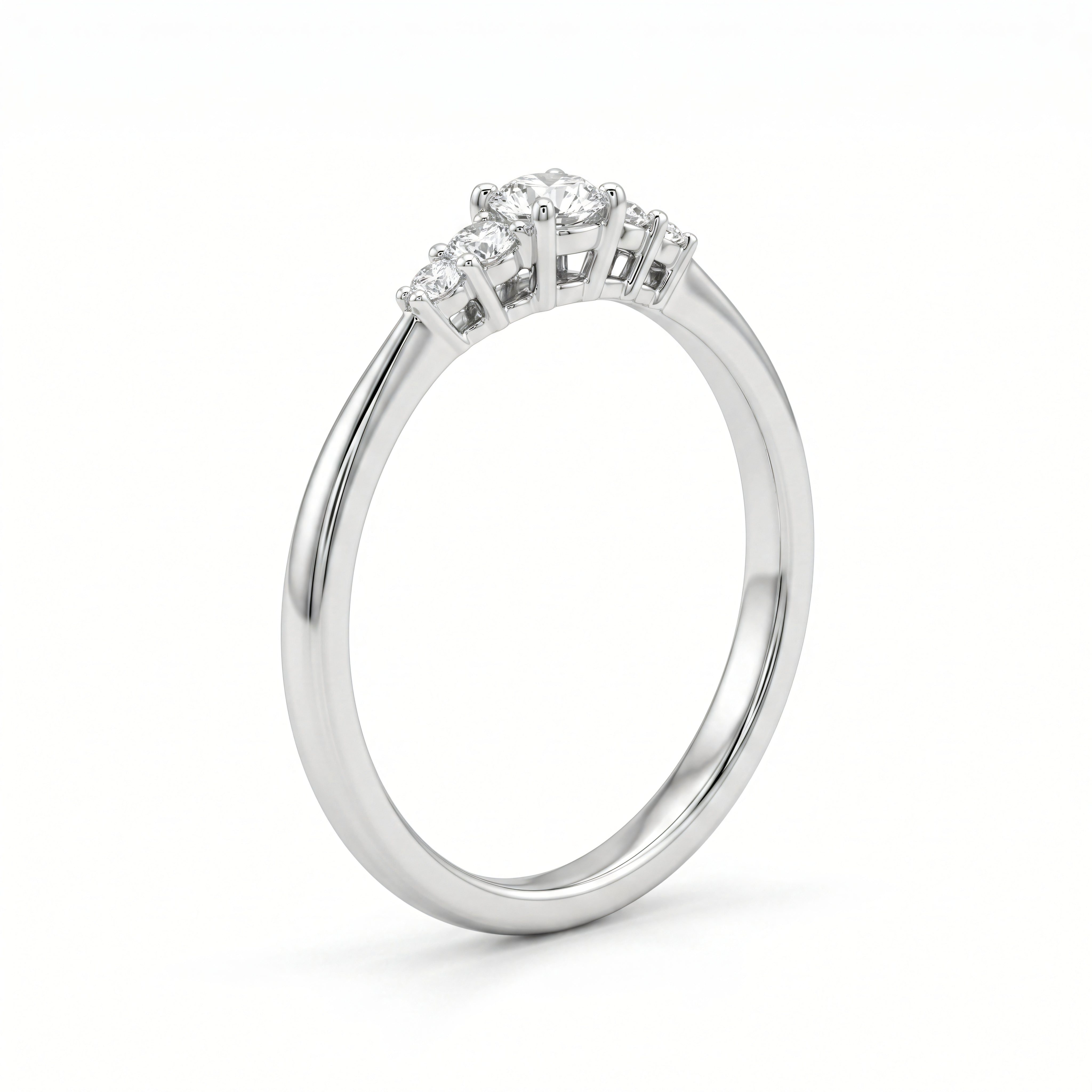 Ring 585 Gold Brillanten 0,15 ct Mehrsteinring – Splendido – model met sieraad
