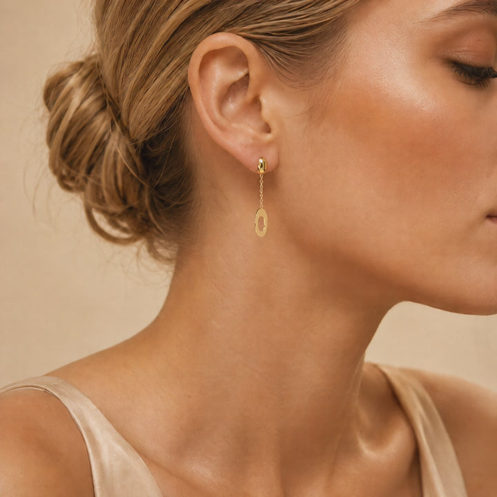 Ohrringe 585 Gelbgold Ovalglied Gliederkette – Splendido Schmuck – Produktvideo