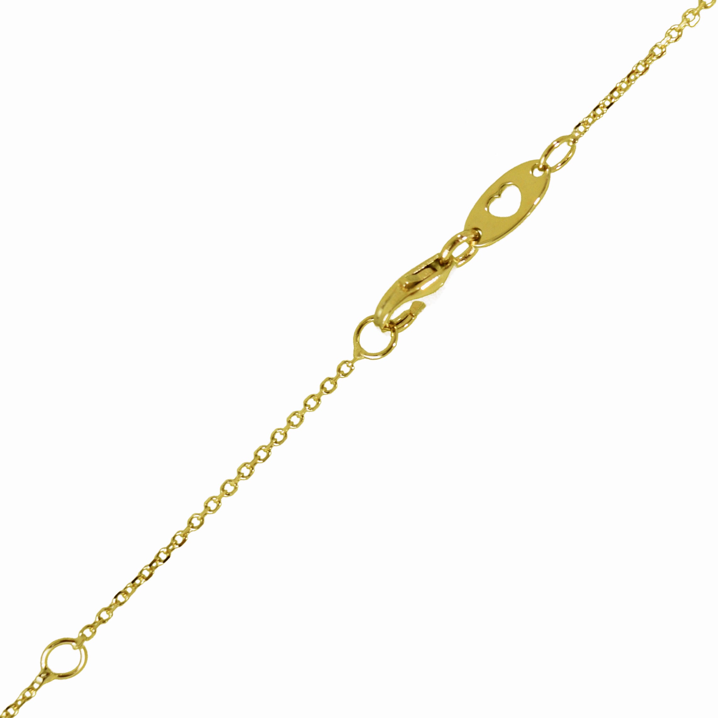 Catena in oro 14K con zirconi